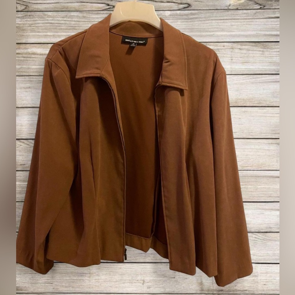 Vintage Briggs New York Rich Brown Suede-like Fabric